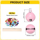 50pcs 0 55  Decorative Jingle Bells For Diy Crafts  Mixed Colors