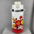 Vtg Universal Air Pot Vacuum Coffee Dispenser 2 Liter Red Rose Floral Korea Yuil