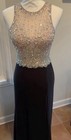 Beautiful Sequin Blondie Size 5 Prom   Formal Dress Black   Nude In Color