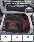 Carriers   Totes Pet Carrier Wheels Airline Approved Small Dogs Red Kit Wireless