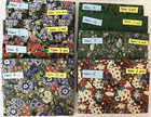 Lot Of 8  Pcs  Almost 11  Yards - Florals  Greens Quilting Craft Cotton Fabric