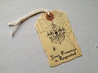 Custom Handmade Toe Tag Invitations Halloween Wedding Birthday Chandalier Spider