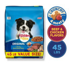 2 Bags Kibbles  n Bits Dry Dog Food  Original Savory Beef   Chicken  45 Lb  Bag