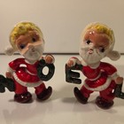 Rare Vintage Beautiful Tilso Santa Noel Salt And Pepper Shaker