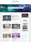  new Design    Explore Ai Website   Artificial Intelligence Blog Auto Content