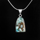 Boho Multicolor Turquoise Pendant Necklace Artisan Stone Jewelry Gift2333