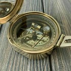 Brunton Compass W  Wooden Box Gift Brass Nautical Collectibles Vintage Maritime