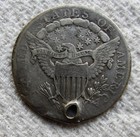 1807 Draped Bust Silver Dime Rare Early Key Date Type Coin Vf   Xf Detail Holed