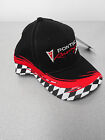  Pontiac Racing Black red Checkered Hat Gm Licensed