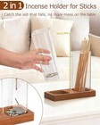 2 In 1 Incense Holder With 7 8    5 9  Glass Jars  Large Incense Holder For 