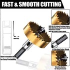 6-pcs 16-30mm Hole Saw Tooth Kit Hss Steel Drill Bit Set Cutter Tool With Case
