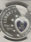 2022 W Silver Purple Heart  1 Commemorative Proof Ngc Pf 69 Uc
