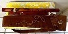 Handmade Wood Native American Flute Spanish Cedar Taos Leather  Holder Sheath