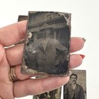 Lot Of 4 Antique Tintype Photograph Dapper Men Suits Top Hats Candid Cigar