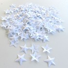 Sequins Glossy White Stars  15mm  150    750  15  Discount  Pieces Loose