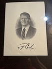 Former President Jimmy Carter Signed Portrait Print 16   x13 75   