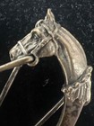 Vintage Victorian Style Sterling Silver Horse Keyring