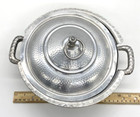 Vintage Everlast Metal Hand Forged Aluminum Serving Bowl Container Handles Lid