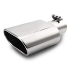  Rectangle Exhaust Tip 2 5  Inlet Square Exhaust Tailpipe Tip 2 5inch Polished