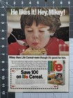 1978 Quaker Life Cereal Original Vintage Advertisement Mikey Likes It Print Ad