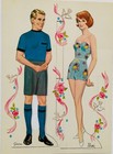 Whitman  julie s Wedding  1961 Original Vintage Paper Dolls - Partially Uncut