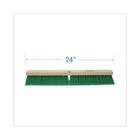 Boardwalk 20724 3  Flagged Recycled Pet Plastic Bristle 24  Floor Broom Head New