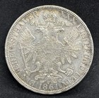 Austria 1861-a Silver Thaler  Au Details  Beautiful Coin 