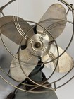 Vtg Dominion 11  Metal Electric Desk Fan Oscillating Deco Cast Iron Base Working