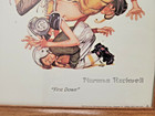 Norman Rockwell First Down Framed Print 11 5 x9 5  Vintage Football Wall Art