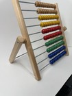 Large Wooden Abacus 10 Rows 100 Colorful Beads Math Toy 13    X 11 5    Educational