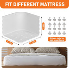 Upgraded 4 Pack Bed Sheet Holders For Corners With Lock Clips heavy Duty Fitted 