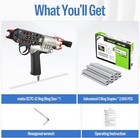 Meite Sc7c-i2 15 Gauge 3 4  Crown Penumatic Hog Ring Gun With 2 000 Pcs Staples