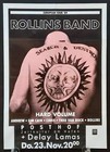 Henry Rollins Band 1989 Concert Poster Nov 23rd Linz Austria 1st Print