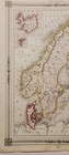 1846 French Map Sweden Norway Scandinavia Bocage Atlas Ilustr   Outline Hand Colo