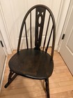     rare 1800s Antique Windsor Style Ercol Wood Rocking Chair Pre-wwi