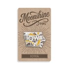 Iowa Enamel Lapel Pin     State Souvenir  Travel Pin  Backpack Pin  Collector Gift