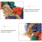 Parrot Swing Toy Rope Hanging Ring For Parrots Bird Cotton Swings Toys