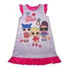 L o l Surprise  Girls Dollie   Me Pajama Nightgown Set  Size S  6  Fit 18    Doll 