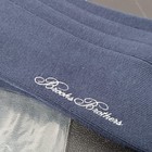Brooks Brothers Dress Socks Mens One Size Blue Ribbed Cotton Nylon Stretch