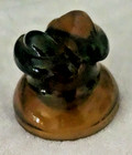 Scarce Vintage Lowex 512 Frog Eyes Rootbeer Amber Glass Insulator Hemingray