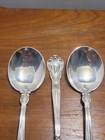 5 Gorham Chantilly Sterling Silver Round Cream Soup Spoons 6 1 4  No Mono 184 G