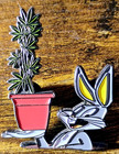 Rare Vintage retro 420 Parody Enamel Hat Pins Lot  2 Pins 