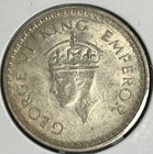 1943 India Silver 1 Rupee Unc  w34