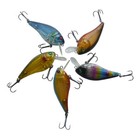 60pcs Fishing Lures Locust Popper Vib Frog Minnow Crankbait Swimbait