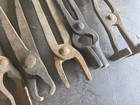 Lot Of 5 Blacksmith Tongs Anvil Farrier Antique Lot Good Working Shape