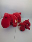10 Ty Beanie Babies And Buddies Red Plush Lot W  Tags Vintage