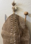 Antique Large African Zulu Warrior Shield  Wall Art Decor Animal Cowhide Spear