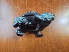 Vintage Chinese Bronze Figure Feng Shui Mythological Dragon Turtle Yin Yang 