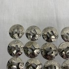 1 1 4  Nickel Plated Slotted Star Round Conchos  pack Of 25 