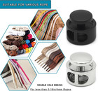 12 Pcs Metal Cord Lock   double Hole Draw String Clip Cord Stopper For Drawstri   